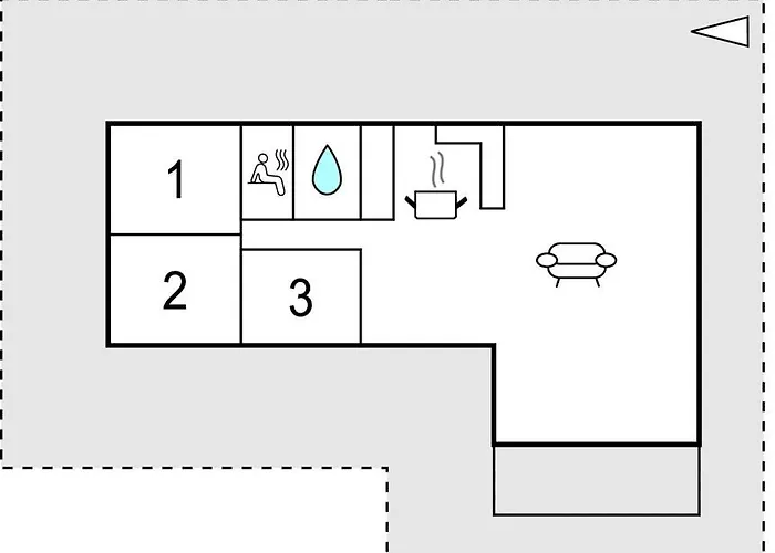 度假居 Three-bedroom With A Fireplace In